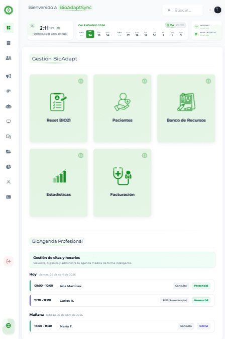 BioAdaptSync Dashboard Mobile